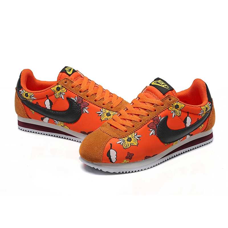 Cortez Hawaiian Flowers femme nike cortez femme orange magasins en ligne